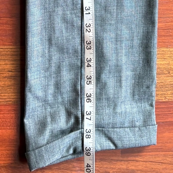 Classic Charcoal Gray 100% Wool Dress Trousers - Size 32 x 30 - Picture 12 of 12